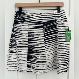 Tail Activewear Golf Skirt Skort Size Small Striped Black White NWT Tennis Sport